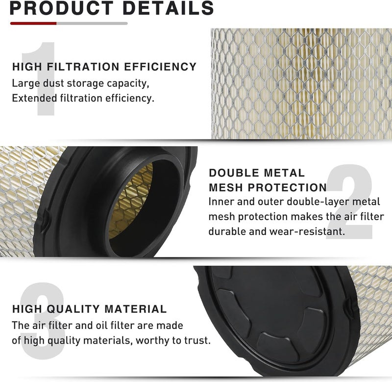 Lonsda 7082037 Air filter for Polaris Ranger 570 500 570 SP 570 EFI 570 Crew ACE 325 500 570 Full Size Midsize Side by Side 2014 2015 2016 2017 2018 2019 2020 2021 2022 2023 Replace for 7082037 2521372 - Image 5
